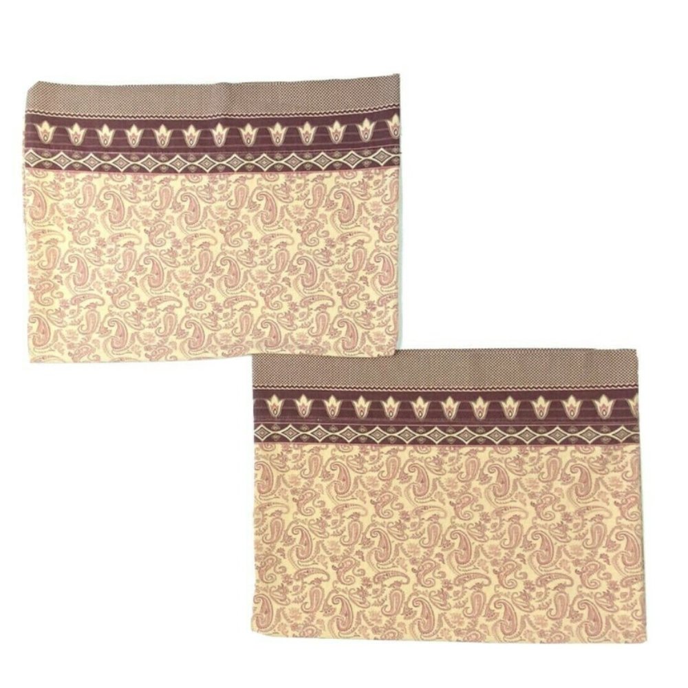 Vintage 80s Luxury Pillowcases Shams by Springs